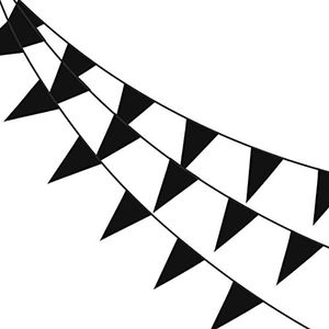 Slinger Vlaggenlijn Zwart 30 Meter Verjaardag Slinger Voor Binnen En Buiten