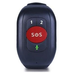 IP67 Waterdicht 4G LTE GSM Ouderen SOS-knop Polsband Armband Noodalarm GPS-tracking Hartslag Bloedmonitor(Red CAT1)