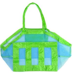 Casual ontwerp dames handtas mesh tas grote capaciteit winkelen canvas dames onderarmtas (Color : Green, Size : 40x24x40cm)