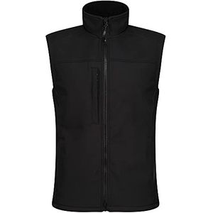 Regatta Professionele heren flux waterafstotende softshell bodywarmer gilet jas, helemaal zwart, maat XX-Large (fabrikant maat: XXL)