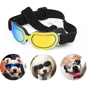 HaiMa Verstelbare Huisdier Hond Zonnebril Bril Zonnebril Voor Kleine Middelgrote Grote Honden Katten Puppy Outdoor Glazen Huisdier Speelgoed - Zwart