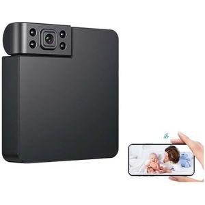 Lichaamscamera Mini Camera HD 1080P Kleine Body Cam Home Security Nachtzicht Babyfoon Sport DVR Surveillance Camcorder Video recorder met audio en video(Camera With 16G)