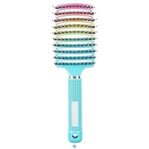 My Sensory Space Ontwarrende Haarborstel, Anti-Tangle Haarborstel, Magische Borstel Ontklitter, Gebogen en Geventileerde Ontklitterborstel, Detangler Haren Nylon Haarborstel, Ontwarrende Borstel voor