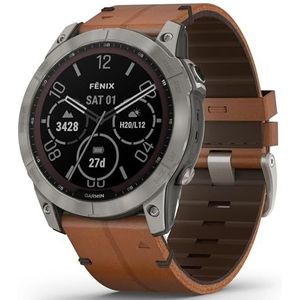 Garmin Fenix 7X Saphir Solar Titan Smartwatch Schiefergrau 010-02541-19