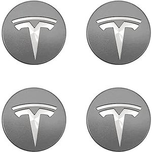 4 stuks auto-naafdoppen voor Tesla Model 3 XS 56 mm, auto-naafdop, wieldop, auto-naafdoppen, naafdoppen, naafdoppen, accessoires, E
