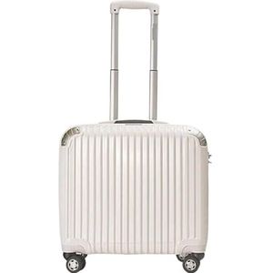 Bagage Hardside Uitbreidbaar Spinnerwiel ABS-bagage, TSA-sloten PC Lichtgewicht Koffers Trolley Koffer (Color : B, Size : 16in)