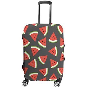 Rode watermeloen print reisbagagehoes wasbare kofferbeschermer past op bagage van 19-32 inch