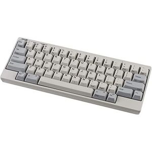 HHKB HYBRID toetsenbord PD-KB800W, bedrukte toetsdoppen, Bluetooth professioneel mechanisch 60% toetsenbord, compact, USB-C (wit)