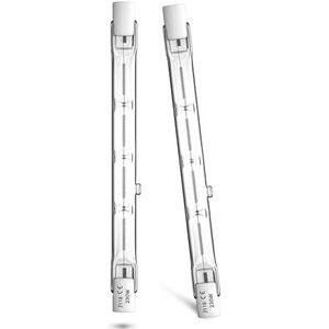 Luxvista R7S halogeenlampen 118mm 230W Dimbare lineaire halogeenlampen Warm wit 2800K Halogeenschijnwerper, halogeenstaaf type J118 R7S dubbele lampvoet, vervanging voor 20W R7S LED-lampen (2 stuks)