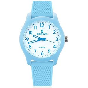 Sport Digital Kids Watch, 5ATM waterdicht horloge, multifunctioneel horloge voor 6-15 jaar oude jongensmeisjes, LED-achtergrondverlichting elektronische horloges, met alarm/timer/el licht,Light blue