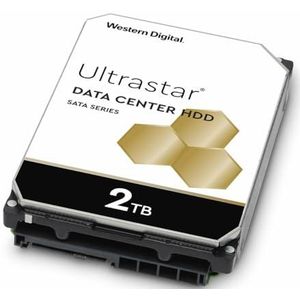Western Digital WD Ultrastar 2TB DC HA200 SATA HDD, 3,5 inch interne harde schijf voor Server 256 MB Cache, Enterprise Klasse