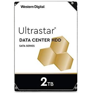 Western Digital WD Ultrastar 2TB DC HA200 SATA HDD, 3,5 inch interne harde schijf voor Server 256 MB Cache, Enterprise Klasse