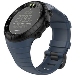 MoKo Watch Band Compatible with Suunto Core, Classic Replacement Soft WristBand with Metal Clasp and Black Buckle fit Suunto Core Smart Watch, Fits 5.51""-9.06"" (140mm-230mm) Wrist, Midnight Blue