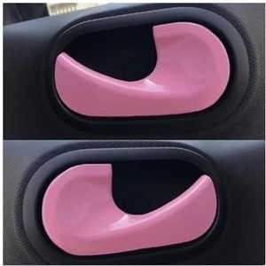 Auto-binnendeurgreep Binnendeurkom Decoratieve Stickers Voor Mercedes Voor Smart 453 Voor Fortwo Voor Forfour QAQMHVCVB(Pink)