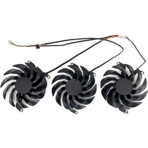 90mm T129215SU videokaartkoelventilator voor KFA2 voor GALAX RTX 3060 3070 3080 Ti 3090 voor GAMER OC grafische kaartkoelventilator(Black 3-Fan)