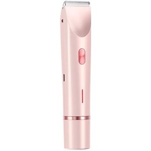 Intiem scheerapparaat voor vrouwen, 2-in-1 dubbel hoofd elektrisch scheerapparaat, bikini-trimmer, waterdicht, nat en droog scheerapparaat voor gezicht, lichaam, benen en bikini