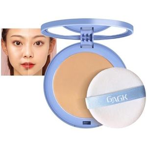 Gagk Matte Perfection Pressed Powder, Waterproof Face Powder, Lichtgewicht Zomerse Olie Control Fixerende Poeder - Geperst Poeder For Soft Focus Finish(#03 PURE BEIGE)