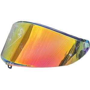 Motorhelm vizier lens, Helmvizier, K6 gezichtsscherm vizierbasis for AGV K6 K6S helmvizier (vizierbasis)(Revo Clear Red-day and Night)