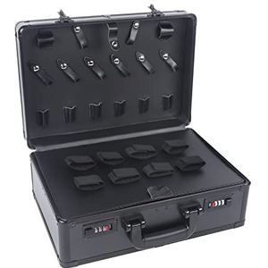 Begoniape Barber reistas, tondeuse, organizer, opbergkoffer, draagtas, kapsalon, gereedschap voor barper, stylist, grote inhoud, zwart