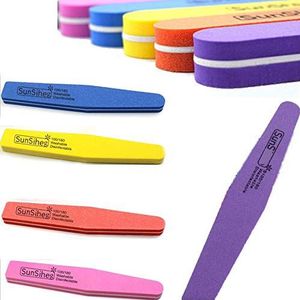 Professionele Nagelvijlen Set | Blokvijl | Pedicureset | Manicureset | Nagelborstel | Polijst Vijl | Nagelvijl Set 5 stuks | 100/180 grit