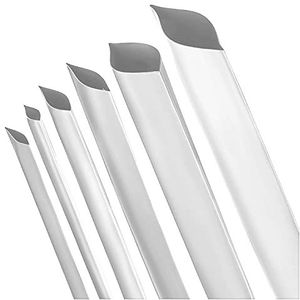 ISOLATECH krimpkous per meter wit zonder lijm Ø 30mm 2 meter krimpverhouding 2:1 set polyolefine voor het isoleren van kabels soldeerverbindingen niet gelabeld UV-bestendig (Ø30mm 2meter)