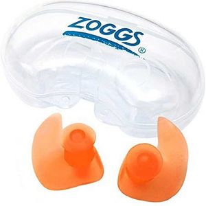 Zoggs Aqua Plugz Junior (6-14 jaar), oordopjes om te zwemmen, herbruikbare siliconen oordopjes, oranje