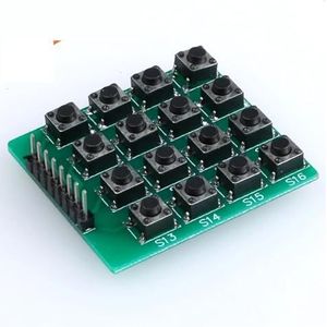 OUMIFAND 8pin 4x4 Micro Switch Matrix 16 toetsen knop toetsenbord toetsenbord (maat : 10 stuks)