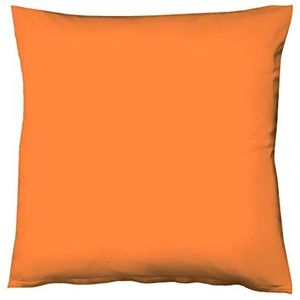 fleuresse - Jersey kussensloop 100% katoen oranje 40x40 cm