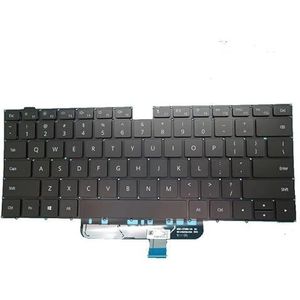 KLVL-WFH9 KLV-W29L Laptoptoetsenbord voor HUAWEI voor MateBook 14 Russisch RU/Verenigde Staten VS Zwart met achtergrondverlichting(Thailand TI)
