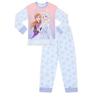 Meisjes Disney Frozen Tutu Lange Pyjama Set, Blauw, 4-5 Jaren
