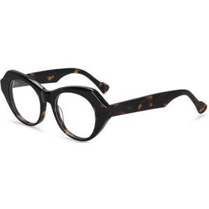 Halloween cadeau, Multicolor Cat Eye ronde acetaat brilmonturen(B)