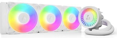 ARCTIC Liquid Freezer III Pro 360 A-RGB - Waterkoeling PC, CPU AIO Waterkoeler, 3x120 mm, 38 mm Radiator, PWM-Pomp, VRM Ventilator, AMD AM5/AM4, Intel LGA1851/1700 Contactframe - Wit
