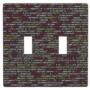 ZhaoYuGoods Programmeur programmeercode print muurplaat, dubbele tuimellichtschakelaar outlet cover 2-voudig 11,4 cm x 11,4 cm, decoratieve pc-voorplaat voor thuis en kantoor