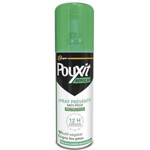 POUXIT - Plantaardige actieve luizenpreventieve spray - Houdt luizen weg en voorkomt herbesmetting - Luizenbescherming - 75 ml