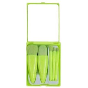 Kwastenset Professionele Make-upkwastenset Gemakkelijk Mee Te Nemen Reis 5-delige Alles-in-één Make-Up Borstel Set(Grün)