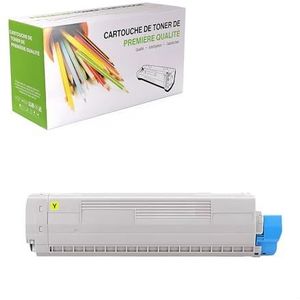 TenFenk Compatibele Tonercartridge Vervanging Voor Oki CX2032 43324477 43324476 43324475 43324474 Voor Gebruik Met Oki Data CX2032 CX2032MFP Printer,Geel