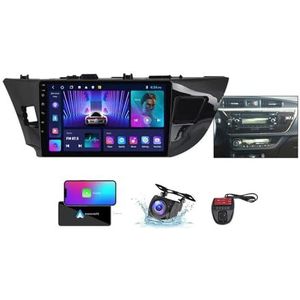 Android 13 2 Din Car Stereo voor Toyota Corolla 11 2012-2016 met 10 inch Touchscreen Media Player met Carplay Android Auto Bluetooth 4G WiFi GPS FM/RDS SWC + achtercamera(B,NF-2)