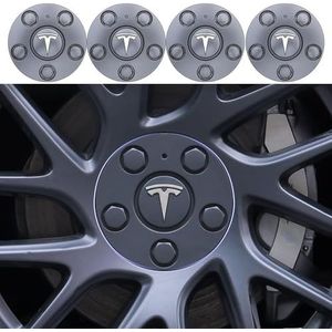 4 stuks wielnaafdoppen, voor Tesla Model 3 Highland 2024 15cm Dust Rust Hub Centre Caps Autowielvelgen Beschermers Autodecoratie Accessoires