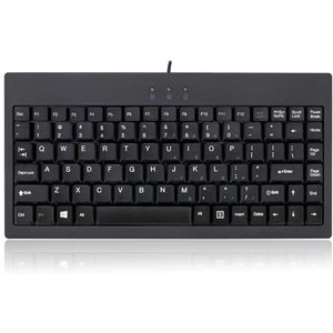 Adesso AKB-110B toetsenbord USB + PS/2 QWERTY zwart - toetsenborden (bekabeld, USB + PS/2, QWERTY, zwart)