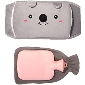 Mini warm water bottlehot, warmwaterkruik 3 stks/set warmwaterkruik zak met warme pluche taille cover riem voor artritis therapie voor hand taille nek schouder winter warmer (maat : roze) (Maat: roze)