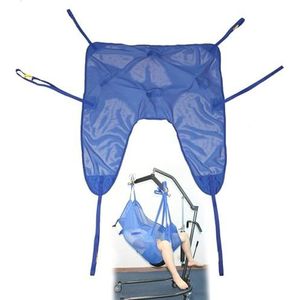 Patiënten tilband, Universele Full Body Mesh Tilband met Commode Opening, Transfer Sling voor Ouderen Patiënten Douche Bad, Toileting Hoist Sling(Small)