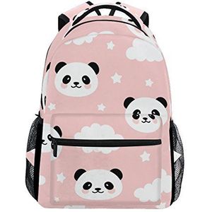 Jeansame Rugzak School Tas Laptop Reistassen voor Kids Jongens Meisjes Vrouwen Mannen Leuke Dieren Panda's