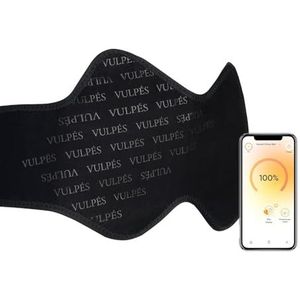 Vulpés HeatBelt Pro 10 – Intelligente Verwarmde Niergordel voor Rug, Bekken & Nieren | Infraroodwarmte | App-Bediening | Huidvriendelijk Bamboemateriaal (Vrij van Chroom, Lood & Cadmium) | 10.000mAh
