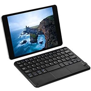 Klein Bluetooth-toetsenbord, ultradun draadloos mini Bluetooth-toetsenbord met touchpad voor pc, Android-tablet, gemakkelijk op te bergen en te gebruiken tijdens het reizen