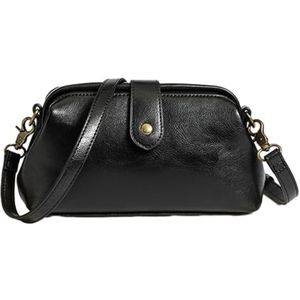 Premium Leather Retro Handmade Bag, Langrents Handbag, Langrents Retro Handmade Bag, Langrents Retro Handbag (Black)