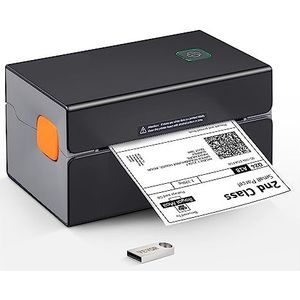 Thermische labelprinter Draagbare printer 300 DPI for 4x6 verzendpakketten Afdrukken met en automatische labelherkenning Elektrisch, tuin- en handgereedschap(300 dpi Black)