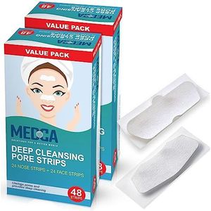 MEDca Deep Cleansing Blackhead Pore Strips - Pak van 96 Peel - Off Blackhead Remover en Pore Unstopping Strips voor neus en gezicht, kin, voorhoofd en gezonder uitziende huid
