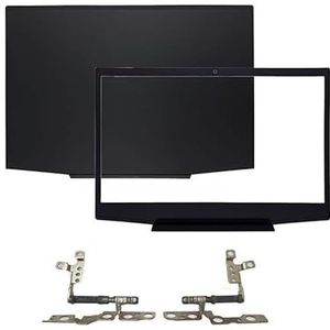 WANGHUIH LCD-achterklep bovendeksel + voorrand + scharnieren compatibel met HP Pavilion Gaming 15-CX TPN-C133-serie (A+B+H)