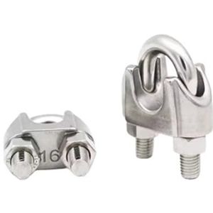 U-vormige schroeven, zadelklemmen 1/4/10 stuks zilveren roestvrijstalen U-bout kabelklem M2-M10mm(4pcs,M4)