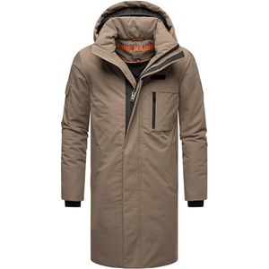 STONE HARBOUR - Xandroo - Winterjas - Stone Brown - Lang - Met Afneembare Capuchon